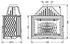 Чавунна камінна топка широкоформатна INVICTA 800 GRANDE VISION із шибером — 14 кВт, фото 2