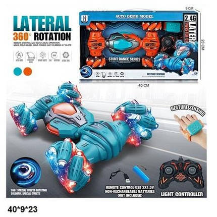 KMMK730A Всюдихід трюкач р/у twist акумулятор, USB-зарядка, світло, 2 кольори коробка 40*9*23 см, фото 1