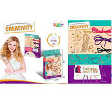 KM70570 Набір для творчості для браслетів, нитки 3 штуки, підвіски, у коробці 15,5-24,5-3 см