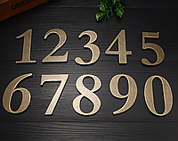 Номер на двері металевий (імітація бронзи)