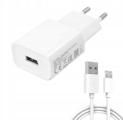 Мережевий зарядний пристрій заряджання Xiaomi (Note) 2 в 1 Micro USB оригінал для