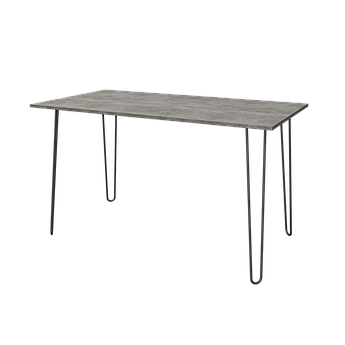 Стіл обідній Неман ПЕЛЕ Клауд гранада 18 мм/Чорний Бетон/Чорний