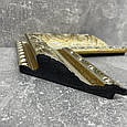 Дзеркало в золотій рамі підлогове 176х66 з патиною Black Mirror в примірочну гардероб, фото 4