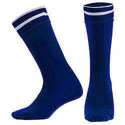 Гетри футбольні юніорські Zelart CO-5602  (нейлон, розмір 32-39, колір сині)