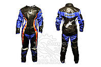 Комбинезон кожзам (size:L, черно-синий) ALPINESTARS