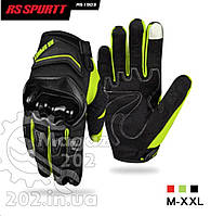 Перчатки RS SPURTT (mod:05, size:L, черно-зеленые)
