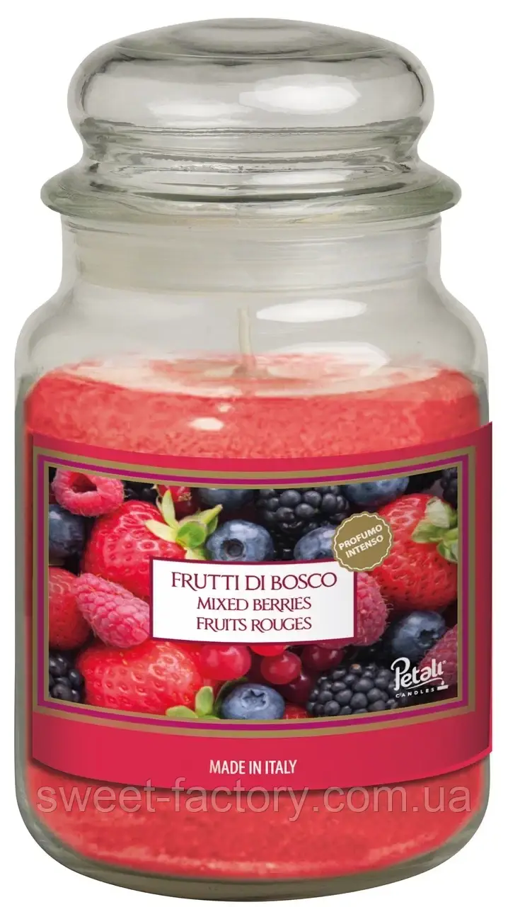 Свічка Petali Frutti Di Bosco Лісові Ягоди 510g, фото 1