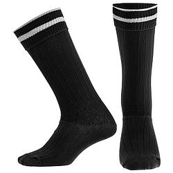 Гетри футбольні юніорські Zelart CO-5608  (нейлон, еластан, розмір 32-39, колір чорний)