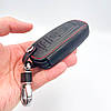 Шкіряний чохол для ключа BMW (БМВ) F01 F10 F12 F20 F22 F25 F26 F30 F32 F34 на 3 кнопки з карабіном, фото 8