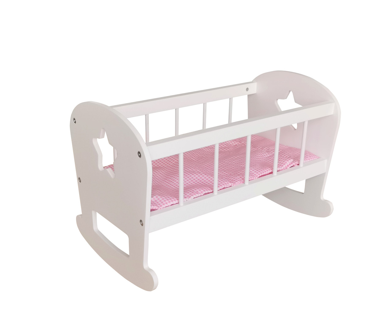 Дерев`яна колиска для ляльки FreeON білий, фото 1