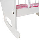 Дерев`яна колиска для ляльки FreeON білий, фото 6