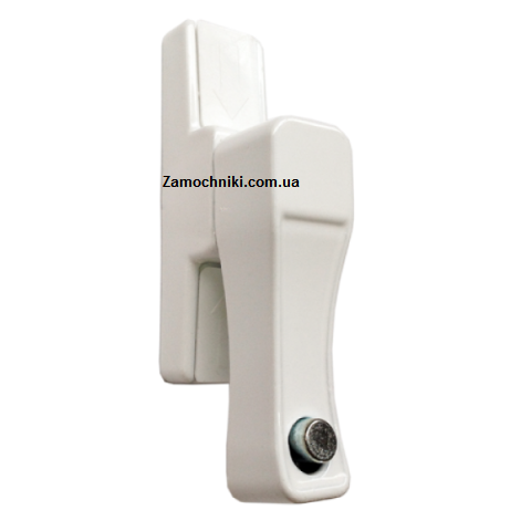 Блокіратор пластикового вікна Elit з кнопкою білий (Замок)