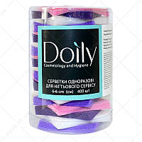 Doily салфетки безворсовые 6*6 Colorful, 400 шт в тубусе