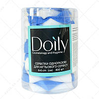 Doily салфетки безворсовые 6*6 Colorful, 800 шт в тубусе