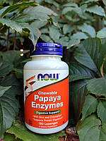 Now Foods Papaya Enzymes 180 lozenges, ензими папаї ферменти Нау