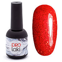 Гель-лак Красный с блестками #4 PRO-Laki 10ml