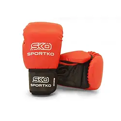 Боксерські рукавиці SPORTKO арт. ПД1-12-OZ  (унцій) червоні