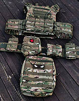 Комплект Плитоноска швидкого скидання з боковими карманами + РПС та 8 підсумків