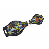 Вейвборд Waveboard Good Vibes Graffiti Schildkrot 510801, World-of-Toys