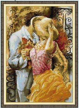 Набір для вишивання за нанесеною на канву схемою "Autumn Flavor". AIDA 14CT printed 41*55 см