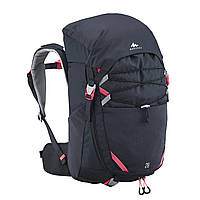 Дитячий Туристичний (Похідний) Рюкзак з Дощовиком QUECHUA 28л В47/Д23/Г25 см Синій з Рожевим