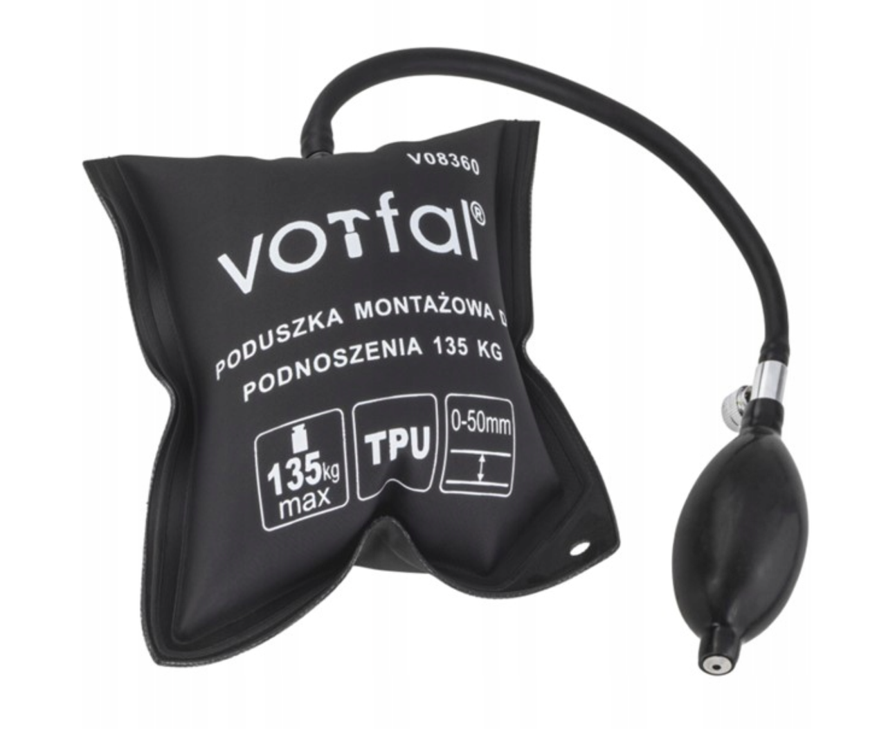Подушка монтажна, надувна Vorfal для навантаження - 135 кг, висоти - 50 мм, габарити - 150х160 мм