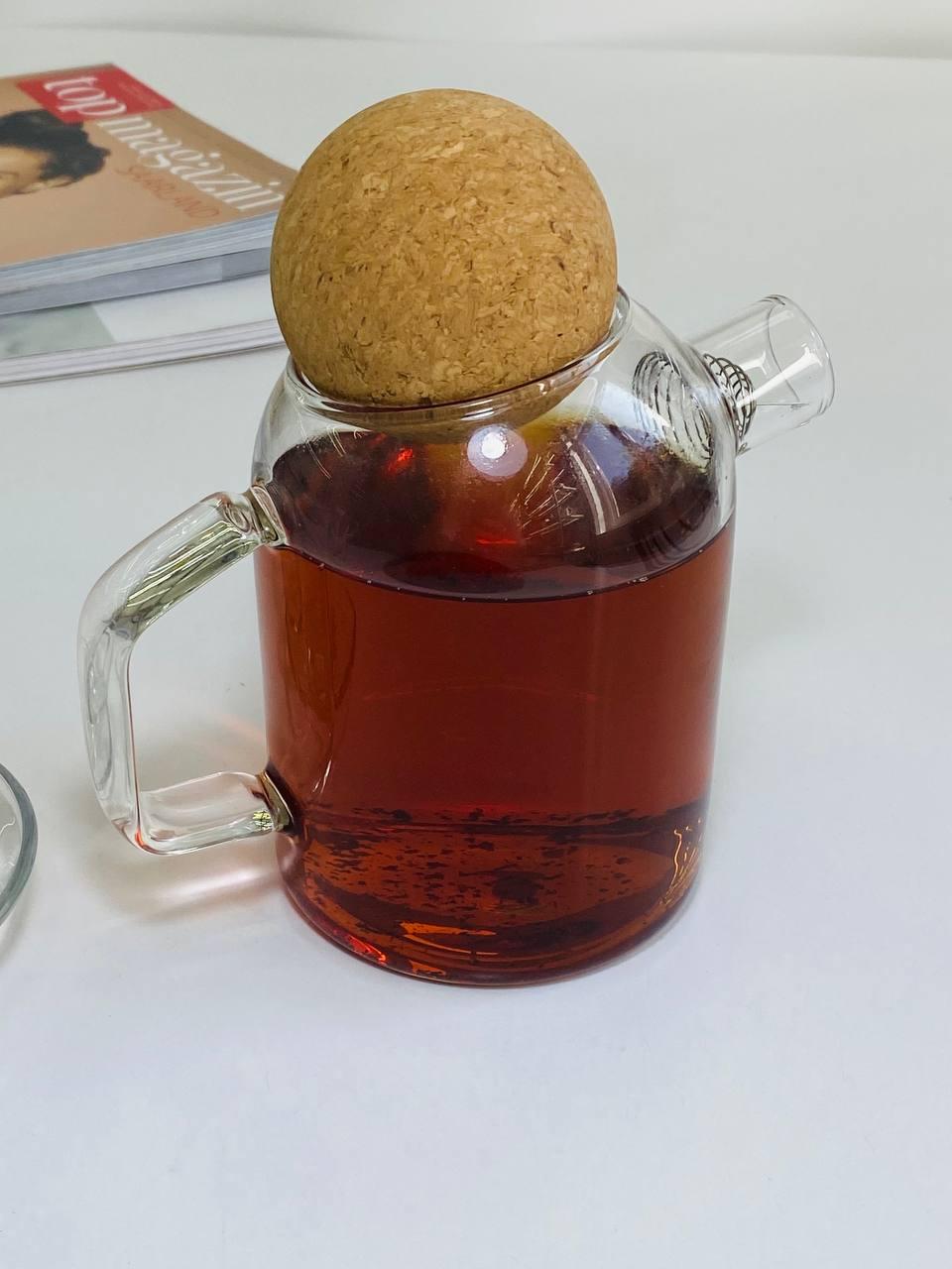 Чайник скляний "Куля" 450 мл