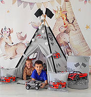 Намет дитячий Вігвам для дітей курінь для ігор Колібрі БОН БОН + кошик Повний комплект!