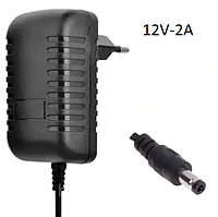 Сетевой зарядное устройство Adapter Input AC 110-240V Output DC 12V 2A EU 5.5X2.5 мм