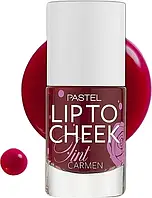 Тинт для губ и щек - Pastel Lip To Cheek Tint, тон 01 CARMEN, 9.6 мл