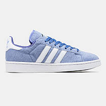 Жіночі Кросівки Adidas Campus 80s South Park Towelie / Адідас Кампус 80 Саус Парк Товлі Сині з Білим, фото 3