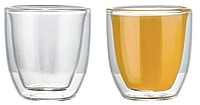 Набор стеклянных стаканов Edenberg с двойными стенками, термостойкие, 2 шт 200 мл EB-19513