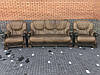 Комплект з натуральної шкіри та натурального дуба диван + 2 крісла Премі (Німеччина), фото 2