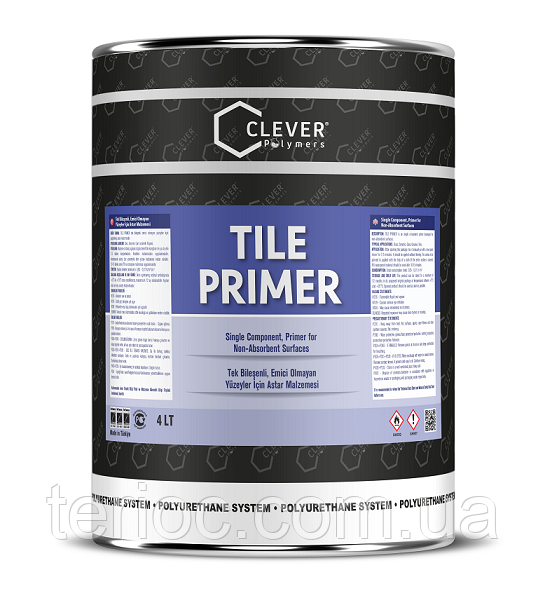 CLEVER PU TILE PRIMER - Поліуретановий праймер (грунт), 4кг