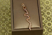 Кулон Xuping Jewelry извивающаяся змея 4,2 см золотистый