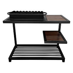 Мангал лофт на 9 шампурів на дровнику ML 9-4CР Україна