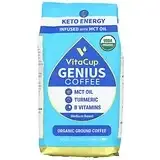 VitaCup, Органический, молотый кофе Genius, средней обжарки, 284 г (10 унций) Днепр