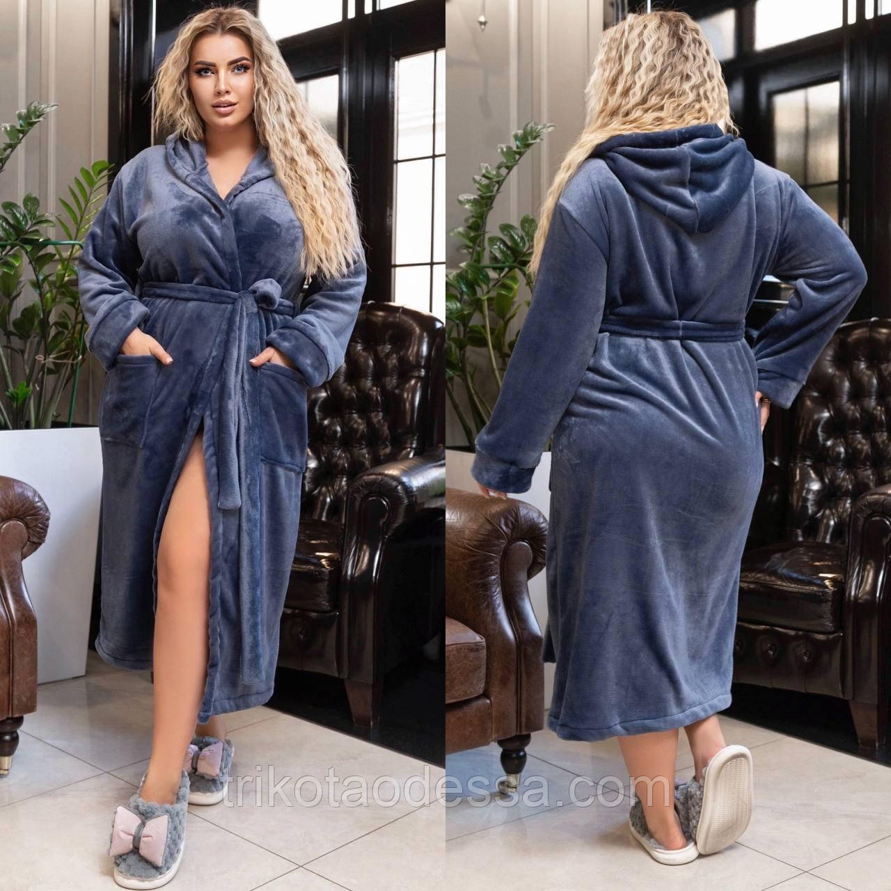 Халат жіночий теплий 15501дг р.42-52 Тew, фото 1