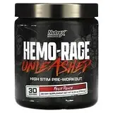 Nutrex Research, Hemo-Rage, Unleashed, предтренировочный комплекс с высокой стимуляцией, фруктовый пунш, 179,8