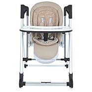 Дитячий стільчик для годування гойдалка 2в1 El Camino ME 1102 DEBUT Elegant Beige від народження до 3 років, фото 3