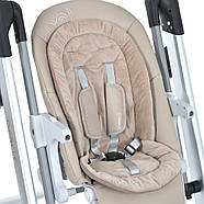 Дитячий стільчик для годування гойдалка 2в1 El Camino ME 1102 DEBUT Elegant Beige від народження до 3 років, фото 10