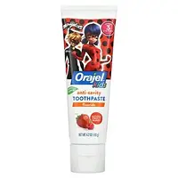 Orajel, Kids, Miraculous, зубная паста с фтором, для защиты от кариеса, для детей от 2 до 10 лет, натуральный