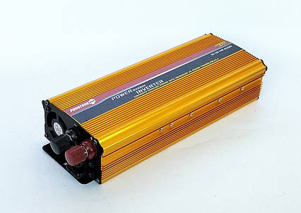 Перетворювач PowerOne Plus 12V-220 V 2000 W з вольтметром, фото 1
