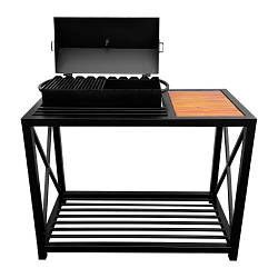 Мангал лофт барбекю на 9 шампурів на дровнику MLВ 9-4CХ Україна