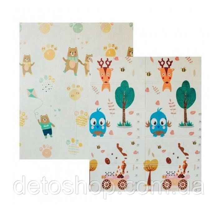 Дитячий килимок-мат Bambi MR 0586-1 Парк та ведмідь