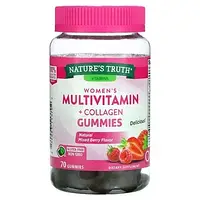 Nature's Truth, Multivitmain + Collagen для женщин, натуральная ягодная смесь, 70 жевательных таблеток Днепр