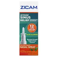Zicam, Intense Sinus Relief, жидкий спрей для носа без капель, с охлаждающим ментолом и эвкалиптом, 15 мл (0,5