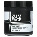 ZUM, Zum Face, цукровий скраб для обличчя, деревне вугілля, 4 унції Дніпр