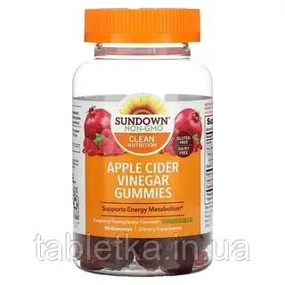 Купить Sundown Naturals, яблочный уксус в жевательных таблетках, со ...