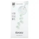 Edgeu, Гелевые обертывания для ногтей Perfect, ENA816 Mirror White, набор из 16 полосок